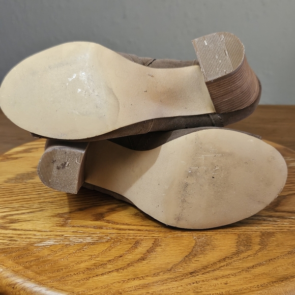 XOXO "Barron" (122267) Open Toe Western Booties Brown Size 7.5 - Picture 4 of 11